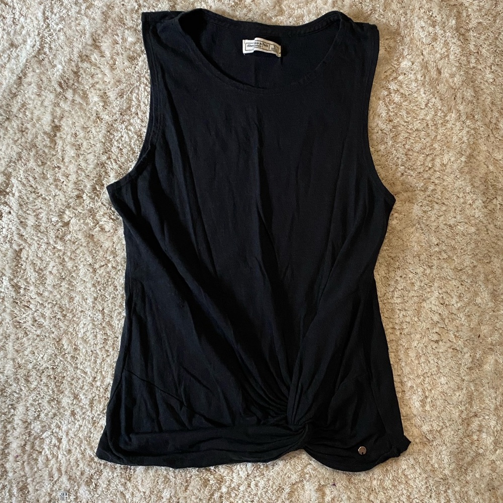 Abercrombie navy blue tank top